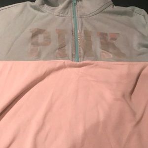 pink hoodie